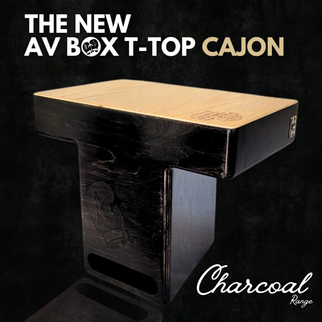 AV Box Charcoal T-Top Cajon Drum Range Available Now