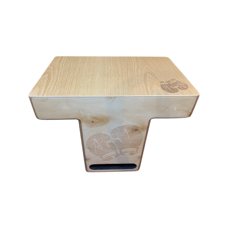 White Oak Veneer T-Top Cajon Drum