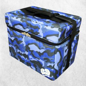 AV Box Cajon Canvas Carry Bag - Blue Camouflage Side view