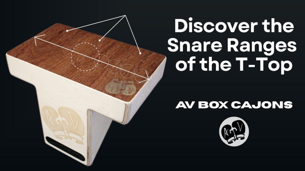 Discover the snare ranges of the Av Box Cajon T-Top