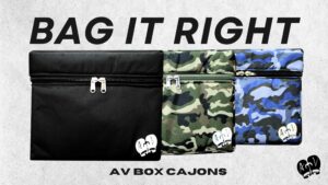Av Biox Cajon Custom made carry bags - Black, Brown Camo & Blue Camo